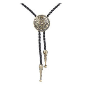 Genuine Leather Western Bolo Tie